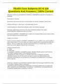 TExES Core Subjects EC-6 119 Questions And Answers &vert; 100&percnt; Correct