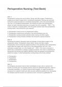 Comprehensive perioperative nursing test bank with NCLEX-style questions and answers