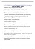 ECPI BIO 111&colon; Exam Chapter 8&comma;9&comma;10&comma;11 With Complete  Solution Latest Update&period; 
