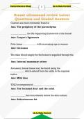 Breast ultrasound review Latest  Questions and Graded Answers