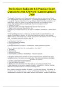 TexEs Core Subjects 4-8 Practice Exam Questions And Answers &vert; Latest Update &vert; 2025