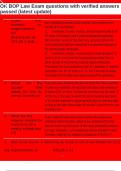 OK BOP Law Exam questions with verified answers passed &lpar;latest update&rpar;