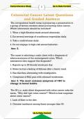 Colorectal Cancer Latest Questions  and Graded Answers