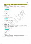 NURS 6552 FINAL EXAM &ndash; QUESTION AND ANSWERS SCORE 83&percnt;&period;