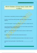 HSAN Module 2 Exam Study Guide 100&percnt; Verified