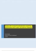 2025&sol;2026 TEXAS &lpar;LIFE & HEALTH&rpar; CHAPTER 3 QUESTIONS WITH 100&percnt; ACCURATE ANSWERS