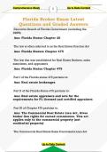 Florida Broker Exam Latest  Questions and Graded Answers
