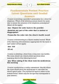 Fundamentals Pretest Practice  Latest Questions and Graded  Answers