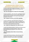 Fundamentals 2 Quiz Latest  Questions and Graded Answers