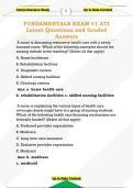 FUNDAMENTALS EXAM &num;1 ATI  Latest Questions and Graded  Answers