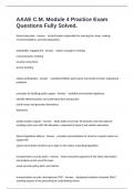 AAAE C&period;M&period; Module 4 Practice Exam Questions Fully Solved&period;
