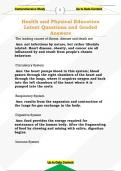 Health and Physical Education  Latest Questions and Graded  Answers
