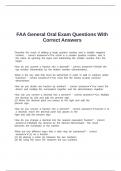FAA General Oral Exam Questions With Correct Answers