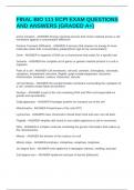 FINAL BIO 111 ECPI EXAM QUESTIONS AND ANSWERS &lpar;GRADED A&plus;&rpar;