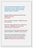 WGU C215 OPERATIONS MANAGEMENT PVDC FINAL   EXAM 2025&sol;2026 &sol;ACTUAL  COMPLETE REAL EXAM  QUESTIONS AND  CORRECT ANSWERS &lpar;VERIFIED            ANSWERS &rpar; &sol;GRADE A&plus; ASSURED &excl;&excl;