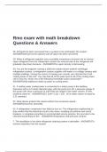 Rmo exam with math breakdown Questions & Answers