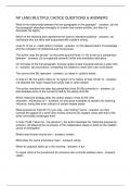 AP LANG MULTIPLE CHOICE QUESTIONS & ANSWERS