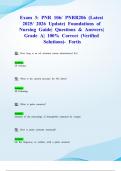 Exam 3&colon; PNR 106&sol; PNR106 &lpar;Latest 2025&sol; 2026 Update&rpar; Foundations of Nursing Guide&vert; Questions & Answers&vert; Grade A&vert; 100&percnt; Correct &lpar;Verified Solutions&rpar;- Fortis