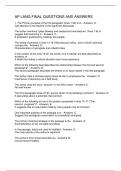 AP LANG FINAL QUESTIONS AND ANSWERS