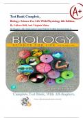 Test Bank Complete&lowbar; Biology&colon; Science for Life with Physiology &lpar;6th Edition&rpar; &ndash; Colleen Belk & Virginia Maier &vert; Full Test Bank &vert; Chapters 1&ndash;26 &vert; All Units &vert; Verified A&plus; Answers