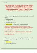 NBRC THERAPIST MULTIPLE- CHOICE SAE NEWEST  2025 ACTUAL EXAM&vert; COMPLETE 200 REAL EXAM  QUESTIONS AND CORRECT DETAILED ANSWERS  &lpar;VERIFIED ANSWERS&rpar; ALREADY GRADED A&plus;&vert; NBRC  THERAPIST EXAM REVIEW 2025 &lpar;NEW&excl;&excl;&rpar; 