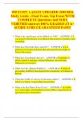 HWST107&colon; LATEST UPDATED 2025&sol;2026  Study Guide - Final Exam&comma; Top Exam WITH COMPLETE Questions and SURE  VERIFIED answers 100&percnt; GRADED AT A&plus; SCORE SURE GUARANTEED PASS&excl;&excl; 
