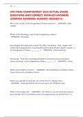 OTF FINAL EXAM NEWEST 2025 ACTUAL EXAM&vert; QUESTIONS AND CORRECT DETAILED ANSWERS &lpar;VERIFIED ANSWERS&rpar; ALREADY GRADED A&plus;