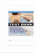 Bates&rsquo; Guide To Physical Examination and History Taking 13th Edition Bickley Test Bank & Rationals Chapters 1-27&vert; Complete Guide A&plus;