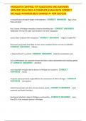 MOSQUITO CONTROL &lpar;7F&rpar; QUESTIONS AND ANSWERS UPDATED 2024&sol;2025 A COMPLETE EXAM WITH CORRECT DETAILED ANSWERS BEST GRADED A&plus; FOR SUCCESS