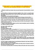PATIENT SAFETY&colon; IHI PS 104 TEAMWORK AND COMMUNICATION QUESTIONS AND ANSWERS GRADED A&plus; LATEST UPDATE&period;