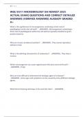 WGU D311 MICROBIOLOGY OA NEWEST 2025 ACTUAL EXAM&vert; QUESTIONS AND CORRECT DETAILED ANSWERS &lpar;VERIFIED ANSWERS&rpar; ALREADY GRADED A&plus;