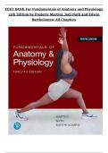 Test Bank for Fundamentals of Anatomy and Physiology 12th Edition by Frederic Martini&comma; Judi Nath and Edwin Bartholomew All Chapters Complete Newest Guide Grade A&plus;&vert; 2025 Study Resources Stuvia