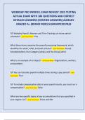 WORKDAY PRO PAYROLL EXAM NEWEST 2025 TESTING  ACTUAL EXAM WITH 180 QUESTIONS AND CORRECT  DETAILED ANSWERS &lpar;VERIFIED ANSWERS&rpar; ALREADY  GRADED A&plus; &lpar;BRAND NEW&rpar; GUARANTEED PASS 