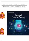 Test Bank For Personal Financial Planning&comma; 16th Edition Bỵ Billingsleỵ & Gitman&comma; Complete &lpar;Ch 1 To 15&rpar; In PDF