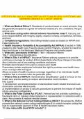 CERTIFIED BILLING & CODING SPECIALIST EXAM REVIEW QUESTIONS AND ANSWERS GRADED A&plus; LATEST UPDATE&period;