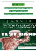 TEST BANK Physical Examination and Health Assessment 9th Edition by Carolyn Jarvis&comma; All Chapters Covered&comma;100&percnt; Verified Answers&period;
