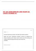 HY 102 JOHN BEELER 2ND EXAM UA &lpar;2025&rpar; SCORED A&plus;