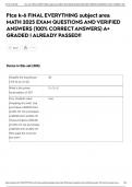 Ftce k-6 FINAL EVERYTHING subject area MATH 2025 EXAM QUESTIONS AND VERIFIED ANSWERS &lpar;100&percnt; CORRECT ANSWERS&rpar; A&plus; GRADED &vert; ALREADY PASSED&excl;&excl;