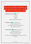 OSHA FINAL EXAM&sol;Certification Test Exam Questions with Correct Verified Solutions 100&percnt; Guaranteed Pass