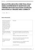 SKILLCAT EPA 608 & EPA CORE FINAL EXAM &lpar;2025&rpar; COMPREHENSIVE QUESTIONS AND VERIFIED DETAILED SOLUTIONS &vert;COMPLETE SOLUTIONS &vert;A&plus; GRADED &vert;100&percnt; CORRECT&excl;&excl;