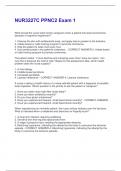 NUR3227C PPNC2 Exam 1 Questions And Answers Rated A&plus; New Update Assured Satisfaction