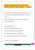 EatRight 2025&sol;2026 Exam Questions  Marking Scheme New Update &vert; A&plus; Rated
