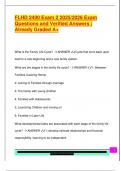 FLHD 2400 Exam 2 2025&sol;2026 Exam  Questions and Verified Answers &vert;  Already Graded A&plus;