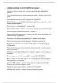 CRIME SCENE INVESTIGATION EXAM 1