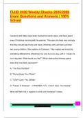 FLHD 2400 EXAM PACKAGE DEAL QUESTIONS AND VERIFIED DETAILED ANSWERS &vert; 100&percnt; GUARANTEED PASS &vert; ALREADY GRADED A&plus;