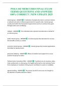 POLS 102 MERCURIO FINAL EXAM TERMS QUESTIONS AND ANSWERS 100&percnt; CORRECT &vert; NEW UPDATE 2025