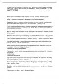 INTRO TO CRIME SCENE INVESTIGATION MIDTERM QUESTIONS