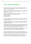 vSim - Rachael Heidebrink Questions And Answers Rated A&plus; New Update Assured Satisfaction