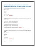 BIOLOGY ACTUAL EXAM 80 QUESTIONS AND CORRECT ANSWERS 2025 GRADED A&plus; WITH MOST TESTED QUESTIONS