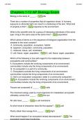BIOLOGY&excl;&excl;&excl;&excl;BIOLOGY&excl;&excl;Chapters 1-12 AP Biology Exam